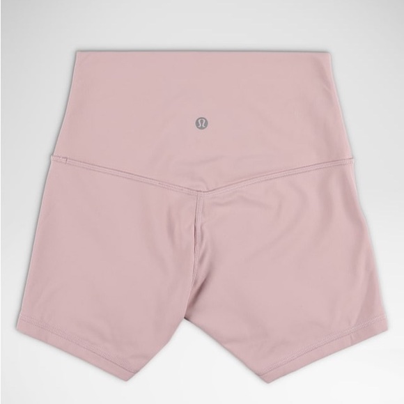 Lululemon Athletic Align High Rise Short 6” New Soft Pink Gym workout Size 12 - Picture 2 of 10